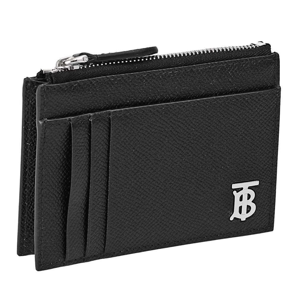 Burberry - TB Logo Leather Zip Card Holder