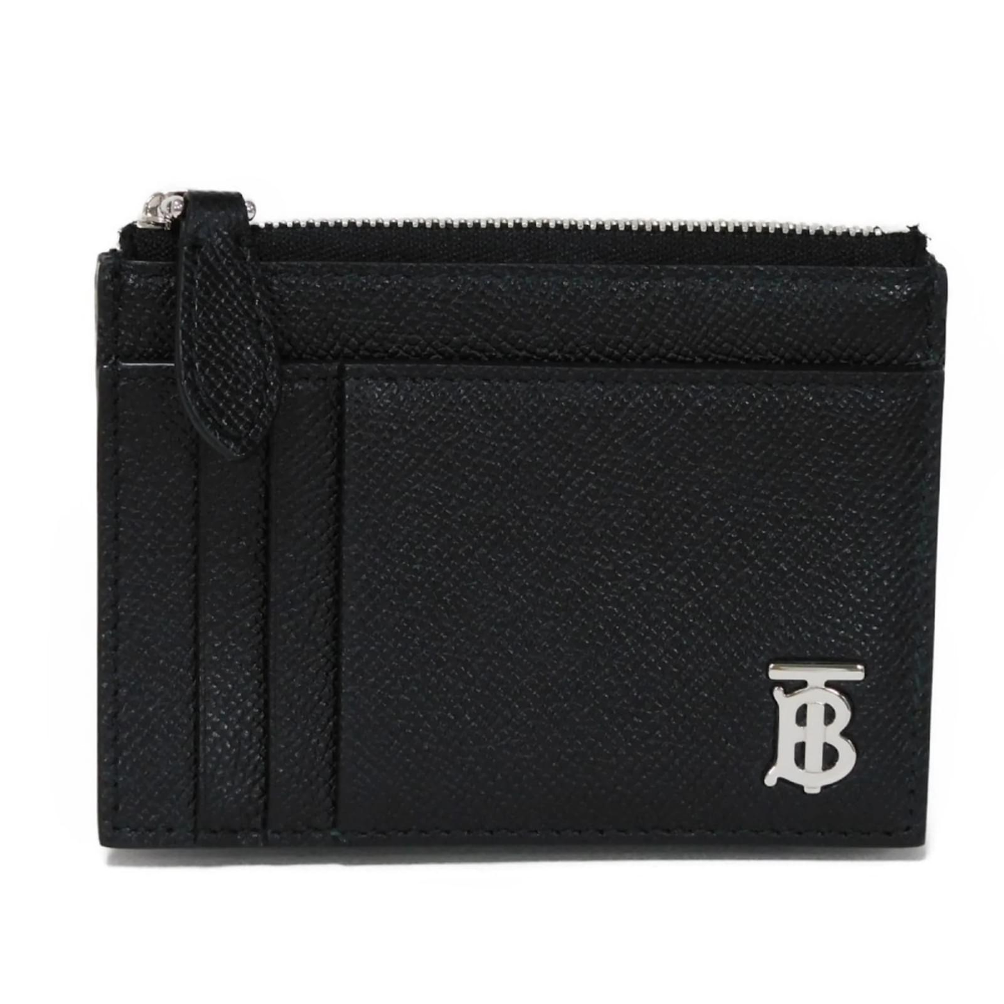 Burberry - TB Logo Leather Zip Card Holder