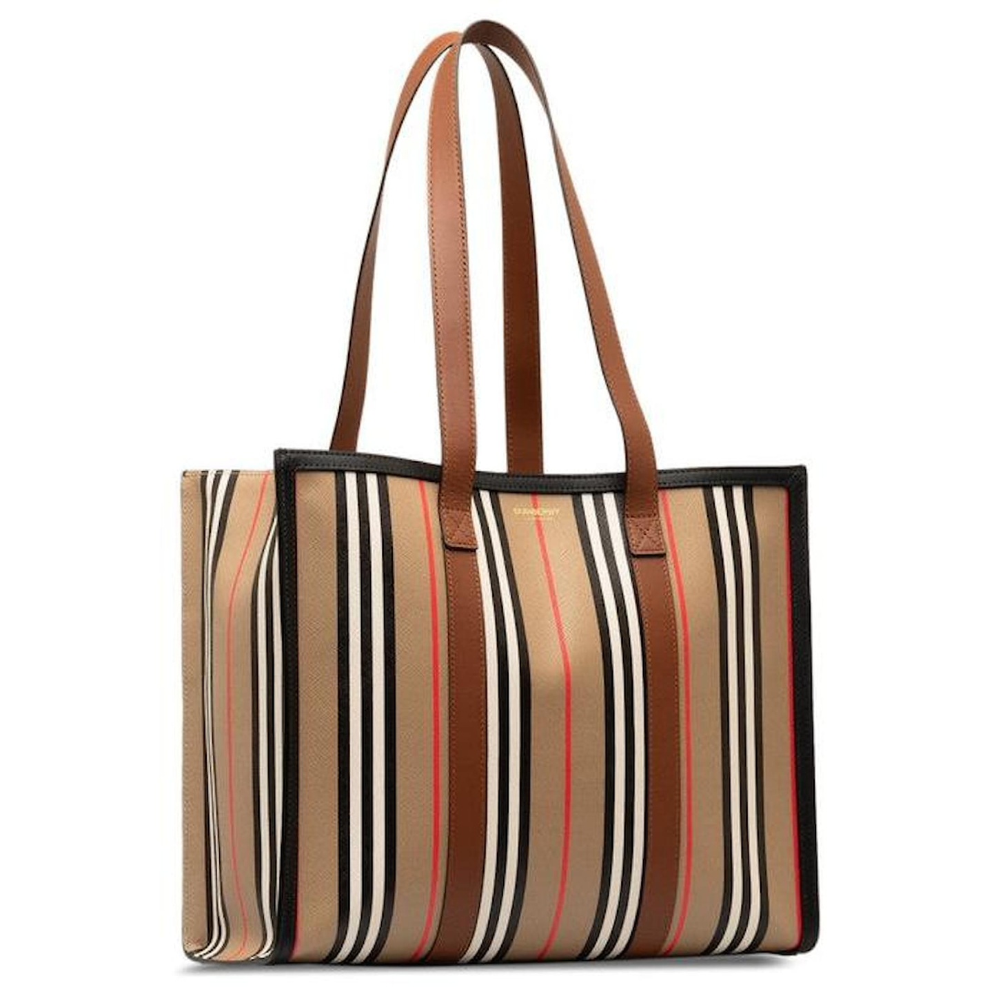Burberry - Icon Stripe E-Canvas Tote Bag