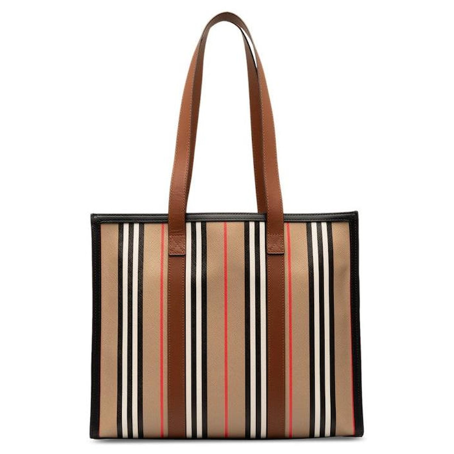 Burberry - Icon Stripe E-Canvas Tote Bag