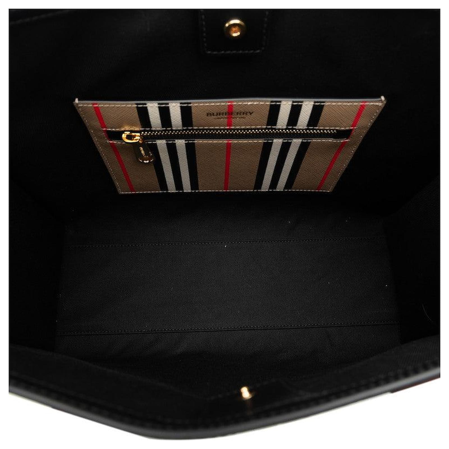 Burberry - Icon Stripe E-Canvas Tote Bag