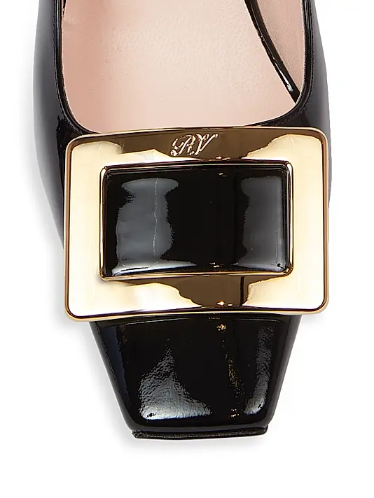 Roger Vivier - Belle Vivier 75MM Leather Buckle Pumps