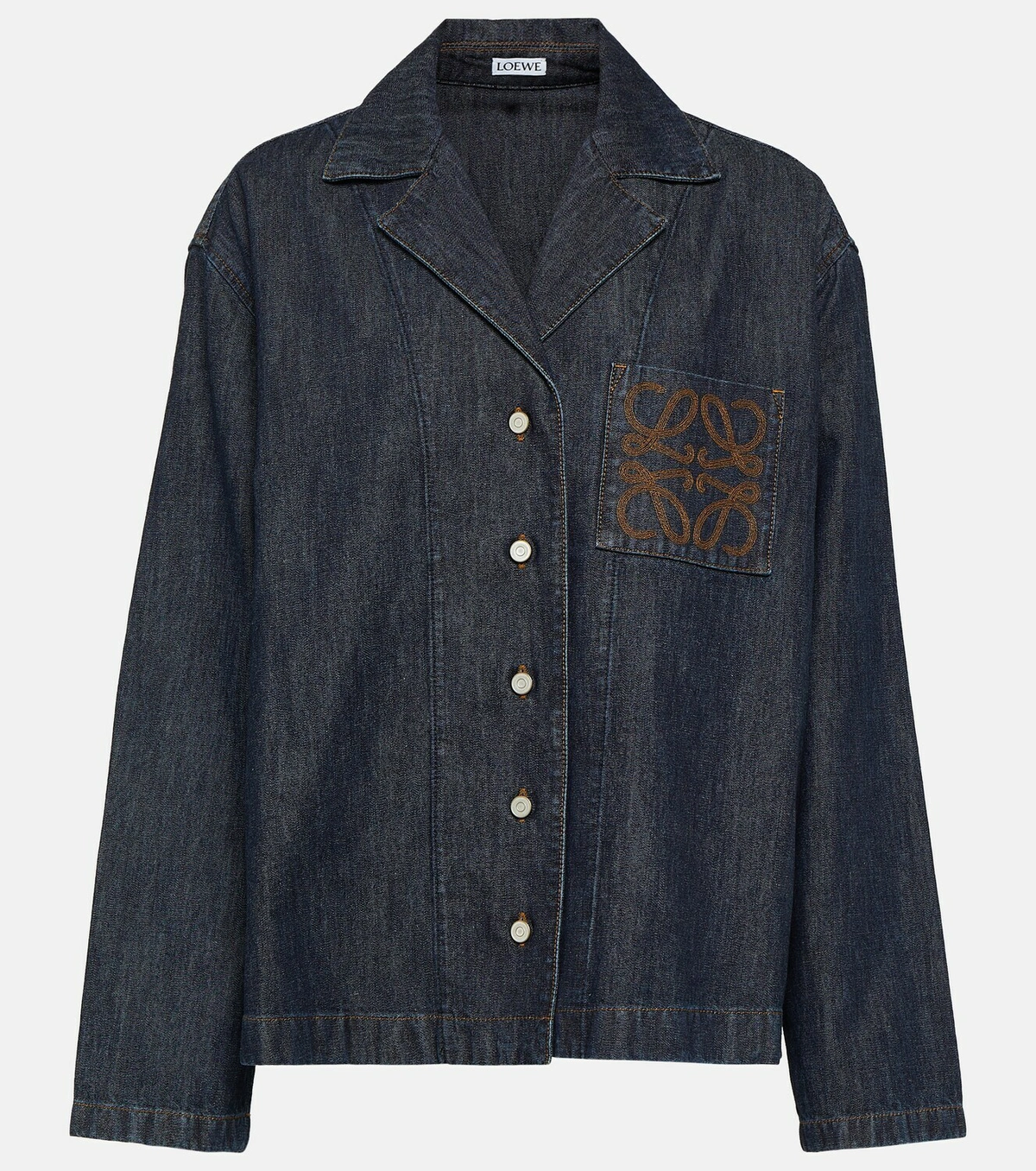LOEWE - Anagram Embroidered Denim Jacket