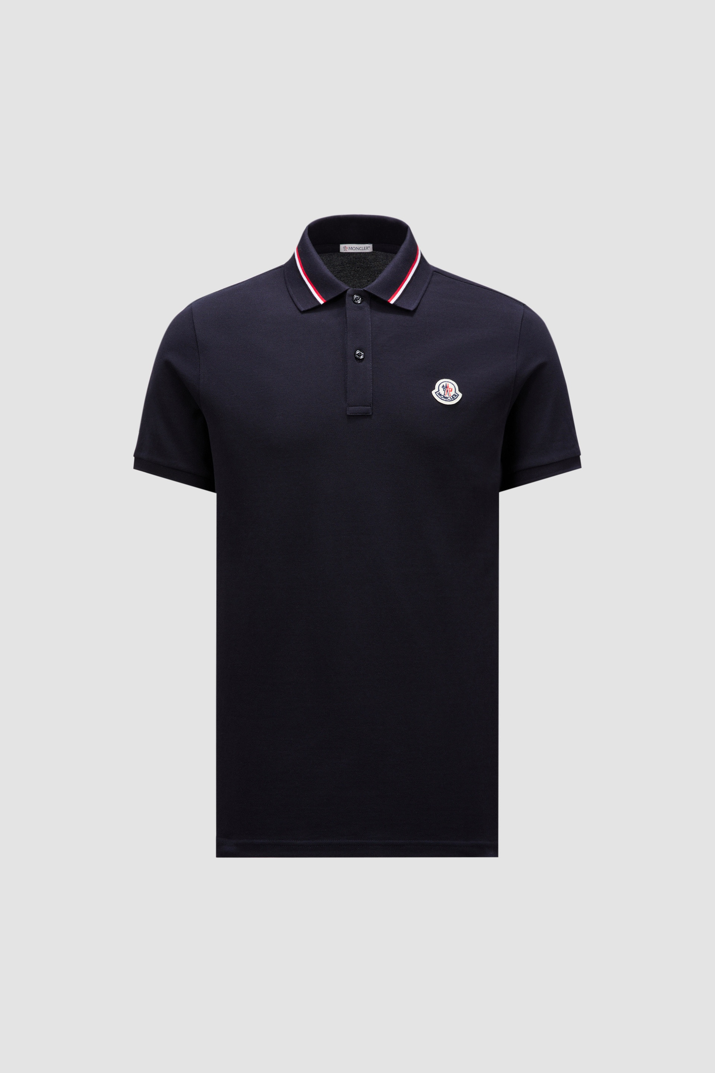 Moncler - Logo-Appliqué Cotton Polo Shirt with Collar Detail