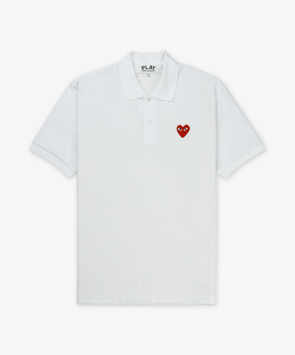 CDG - Polo Shirt Red Heart