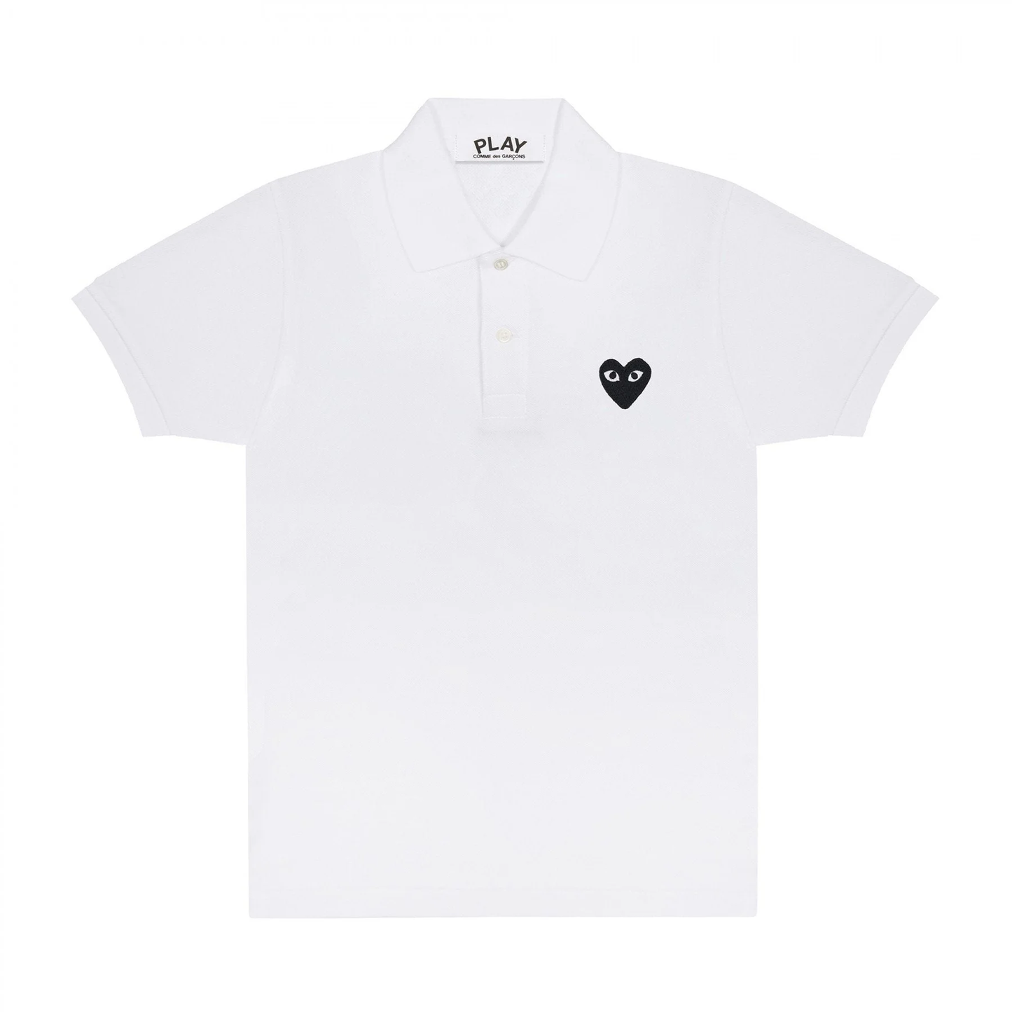 CDG - Polo Shirt Black Heart