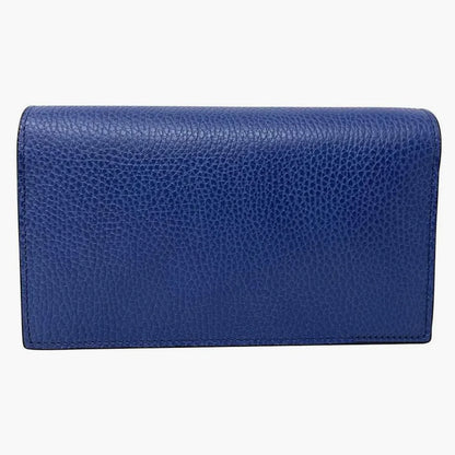 Gucci -  Two-Tone Leather Wallet and Chain