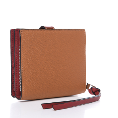 LOEWE - Trifold Grained-Leather Wallet