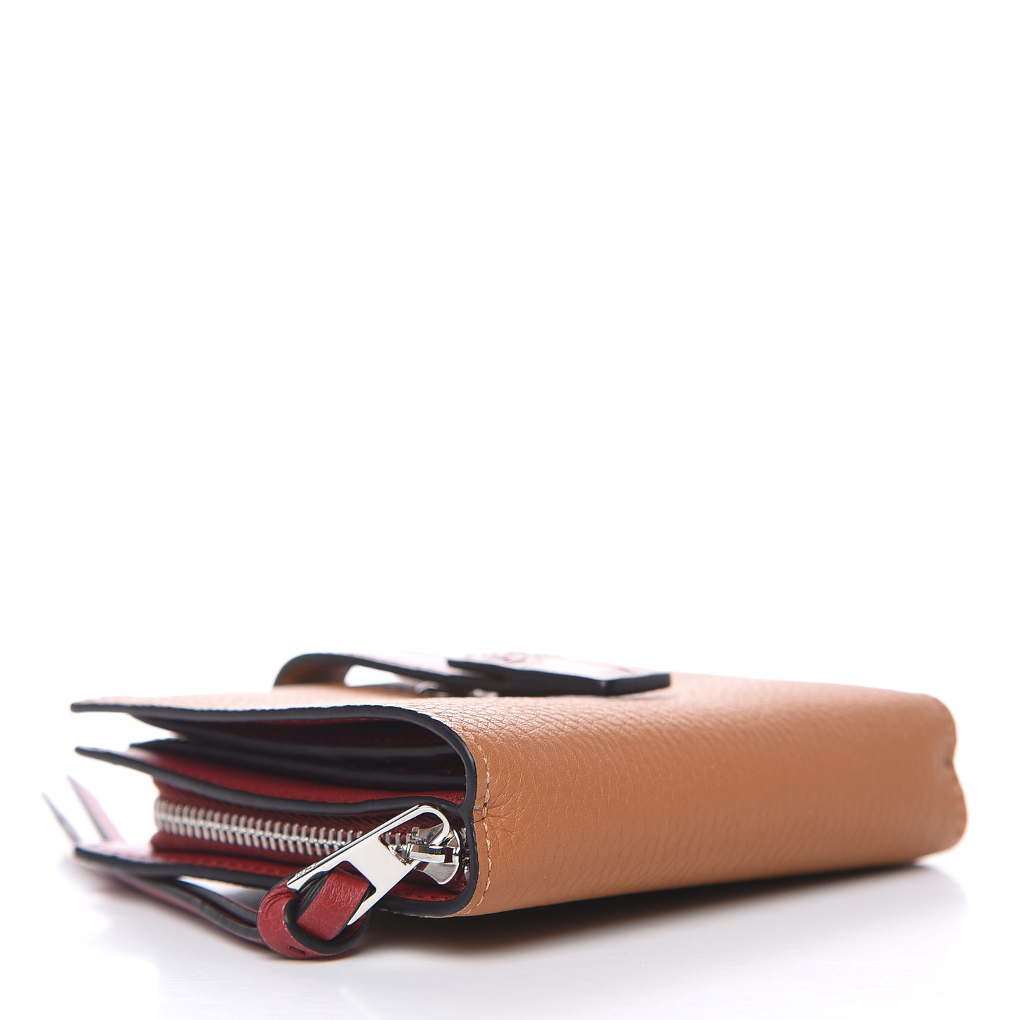 LOEWE - Trifold Grained-Leather Wallet