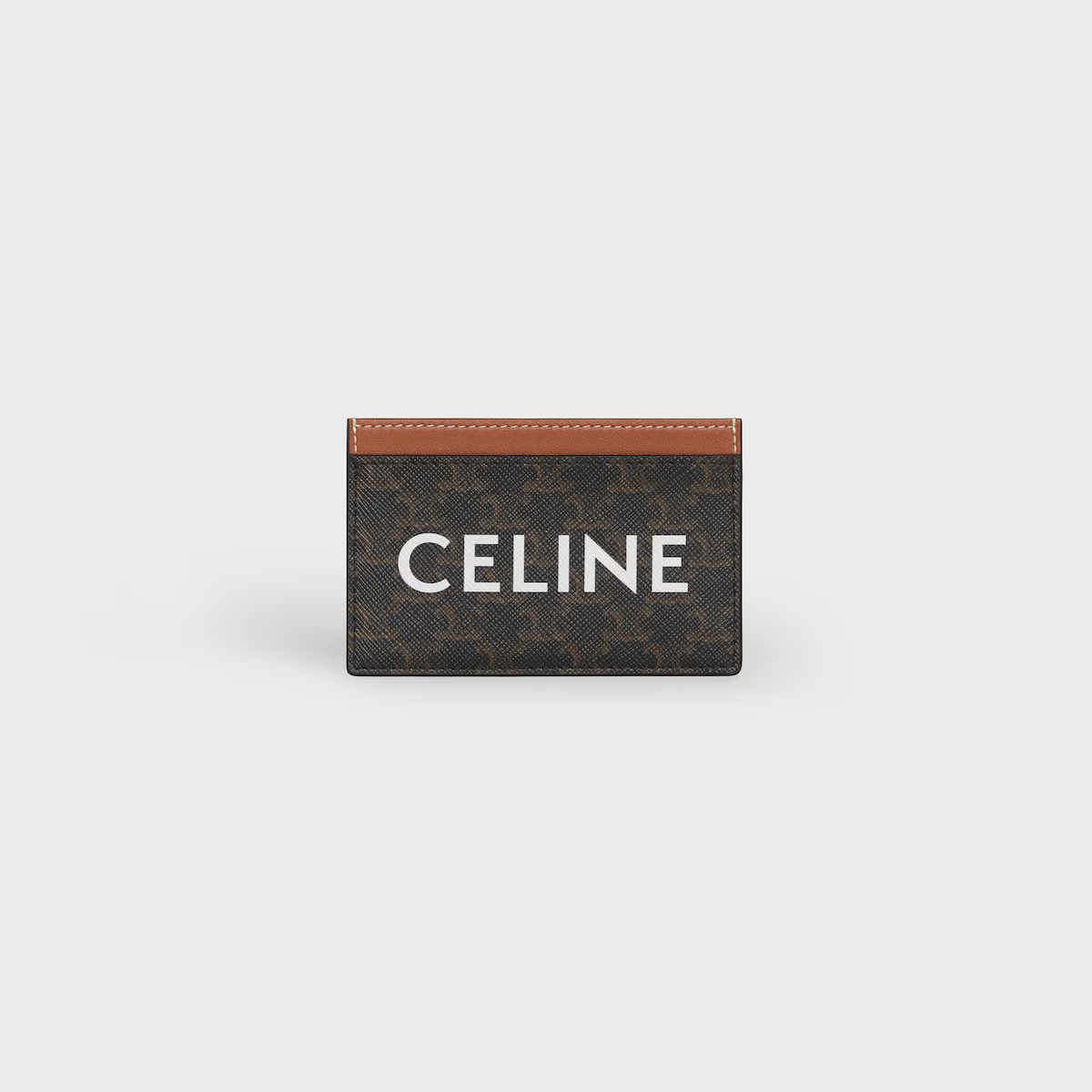 CELINE - Card Holder in Triomphe Canvas with Celine Print