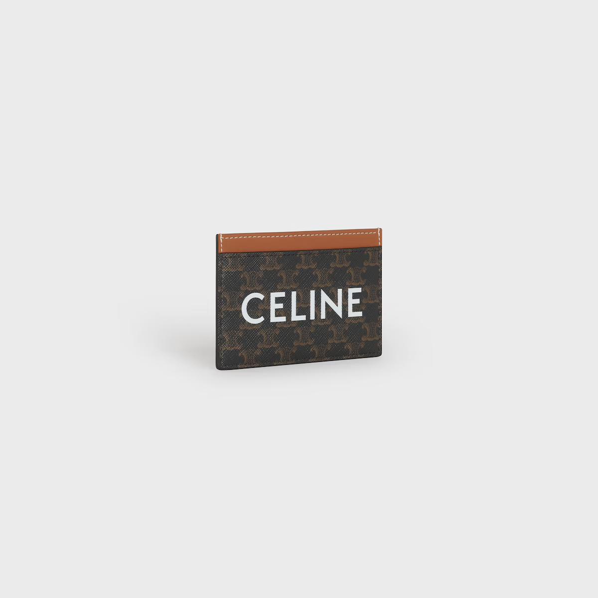 CELINE - Card Holder in Triomphe Canvas with Celine Print