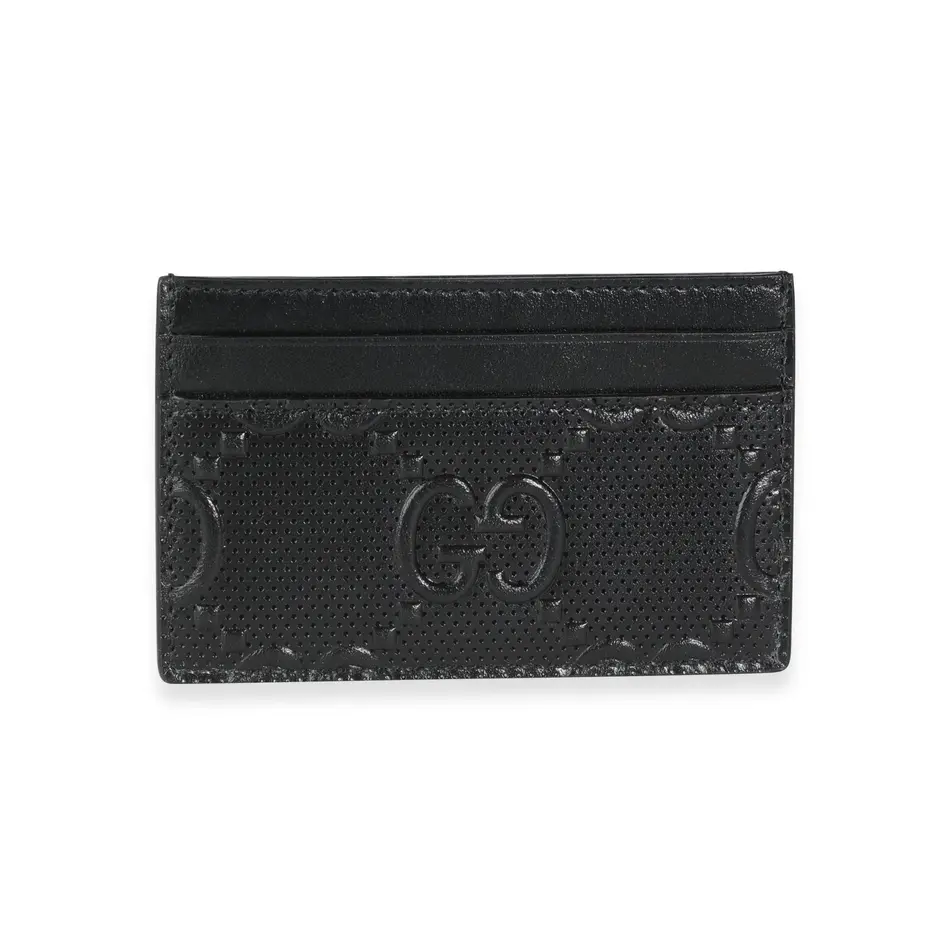 Gucci - GG Embossed Leather Card Holder