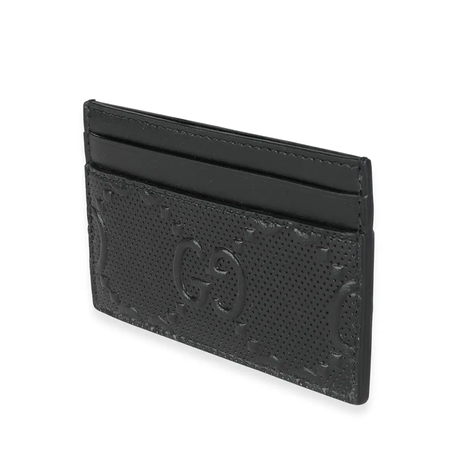 Gucci - GG Embossed Leather Card Holder