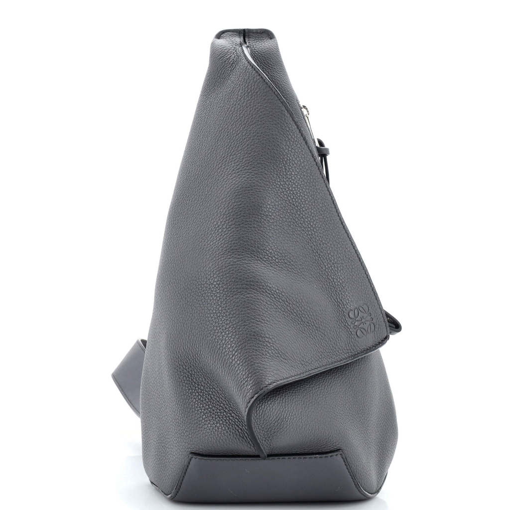 LOEWE - Anton Sling Grained Leather Anthracite