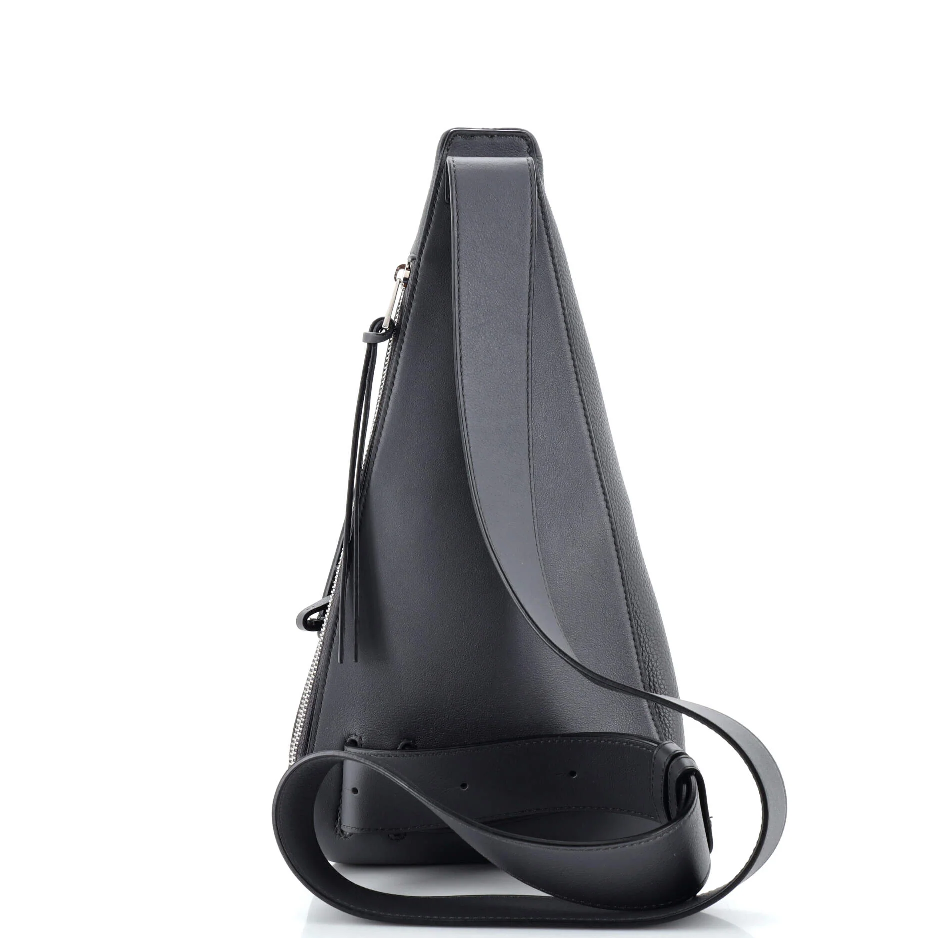 LOEWE - Anton Sling Grained Leather Anthracite
