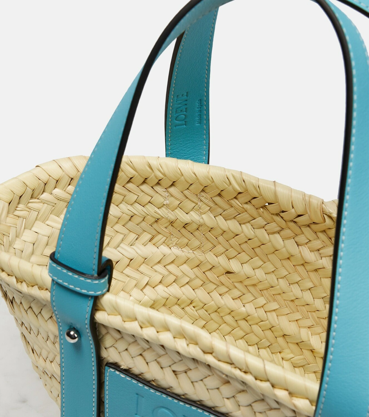 LOEWE - Howl's Moving Castle Small Leather-Trimmed Basket Tote
