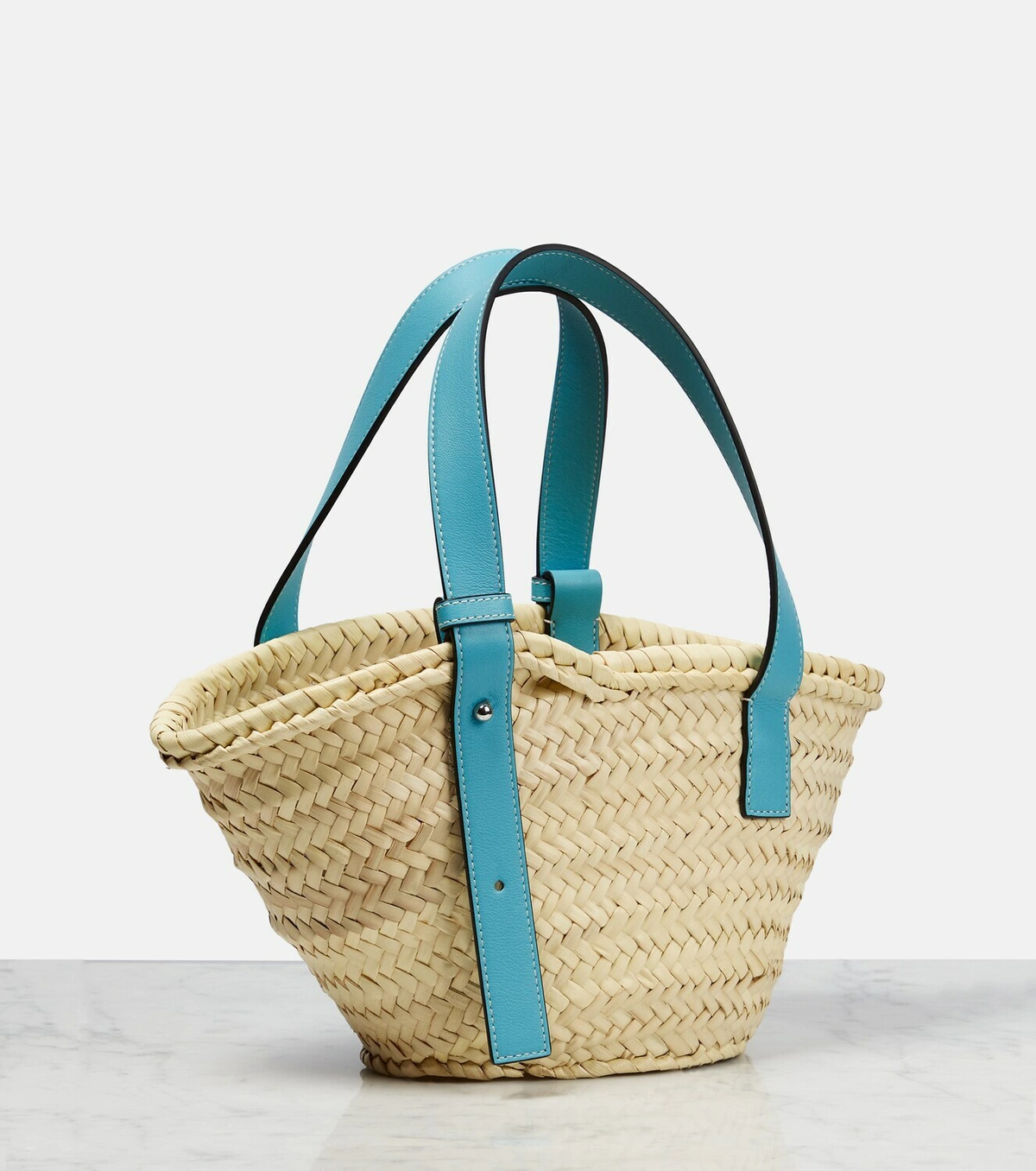 LOEWE - Howl's Moving Castle Small Leather-Trimmed Basket Tote