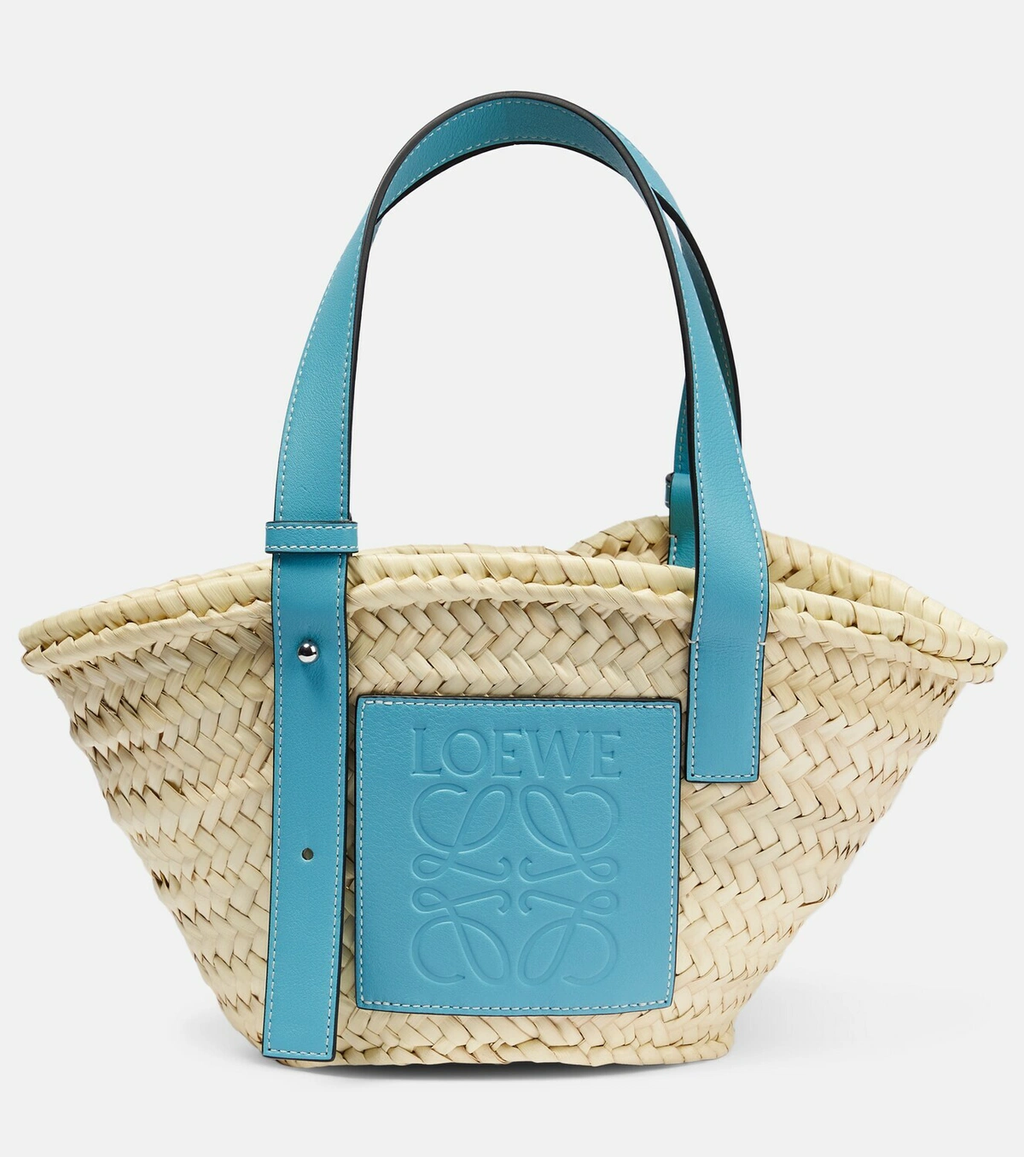 LOEWE - Howl's Moving Castle Small Leather-Trimmed Basket Tote