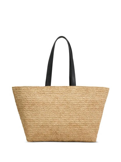 Ami Paris - Logo-Patch Raffia Tote Bag