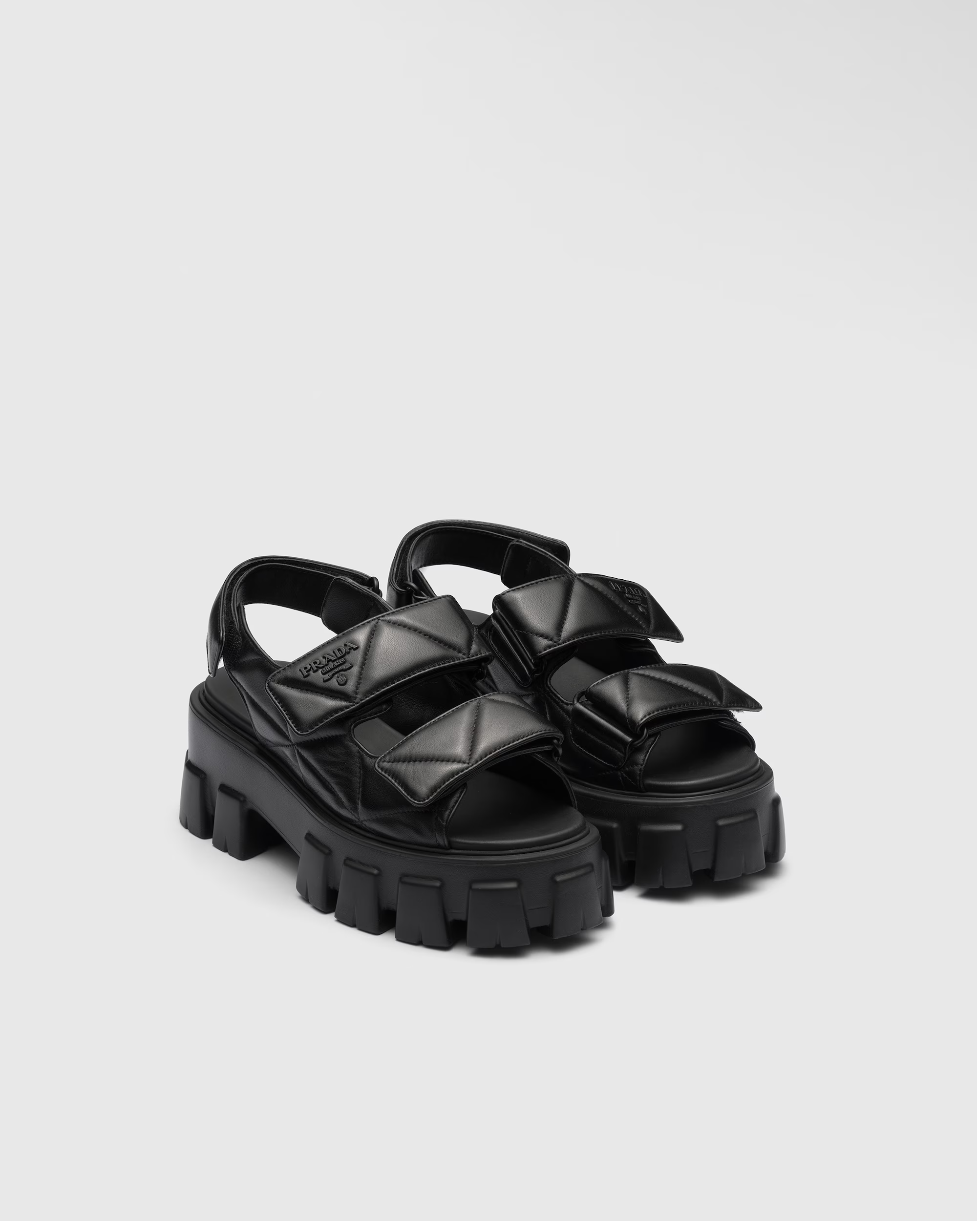 Prada - Monolith Nappa Leather Sandals