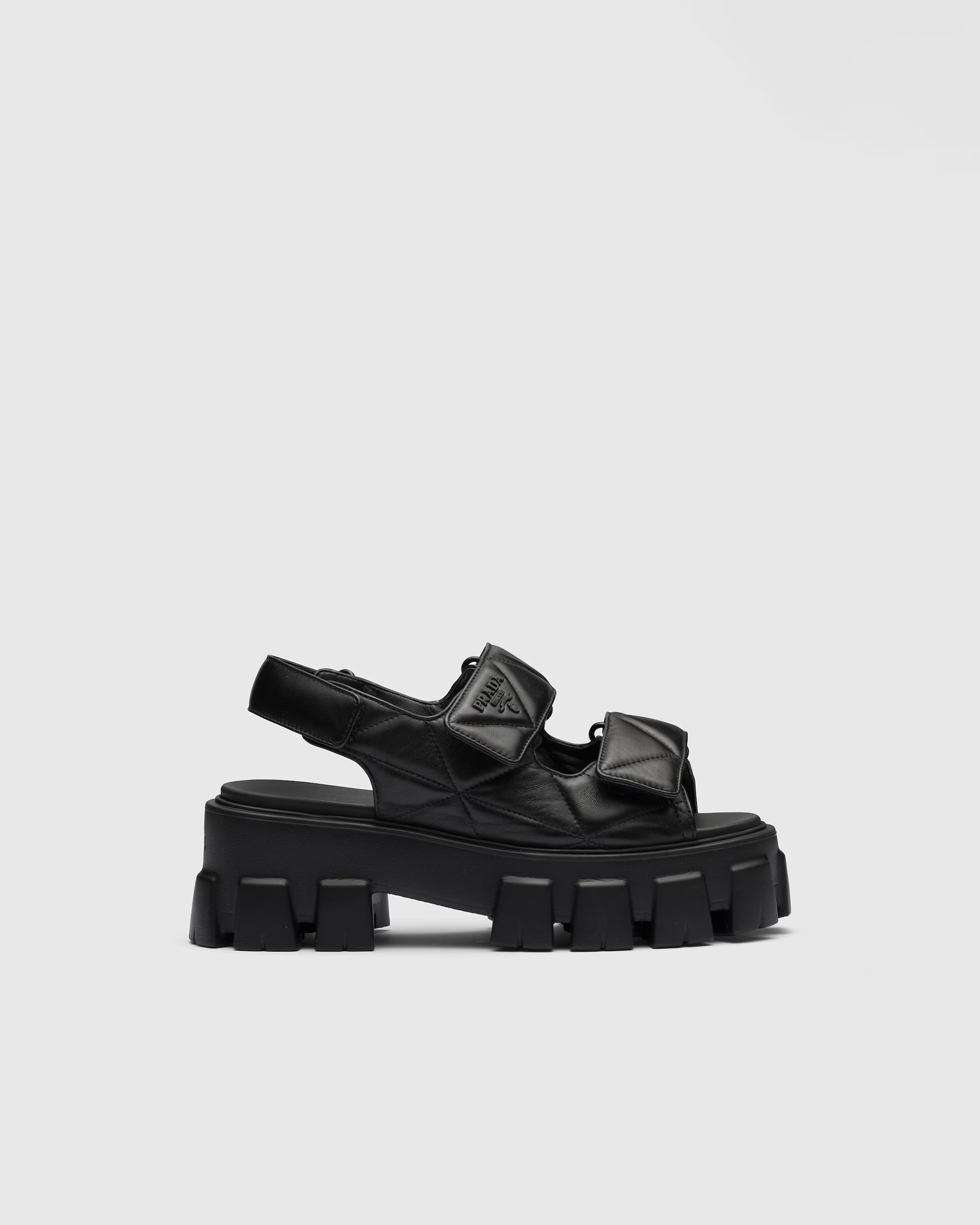 Prada - Monolith Nappa Leather Sandals