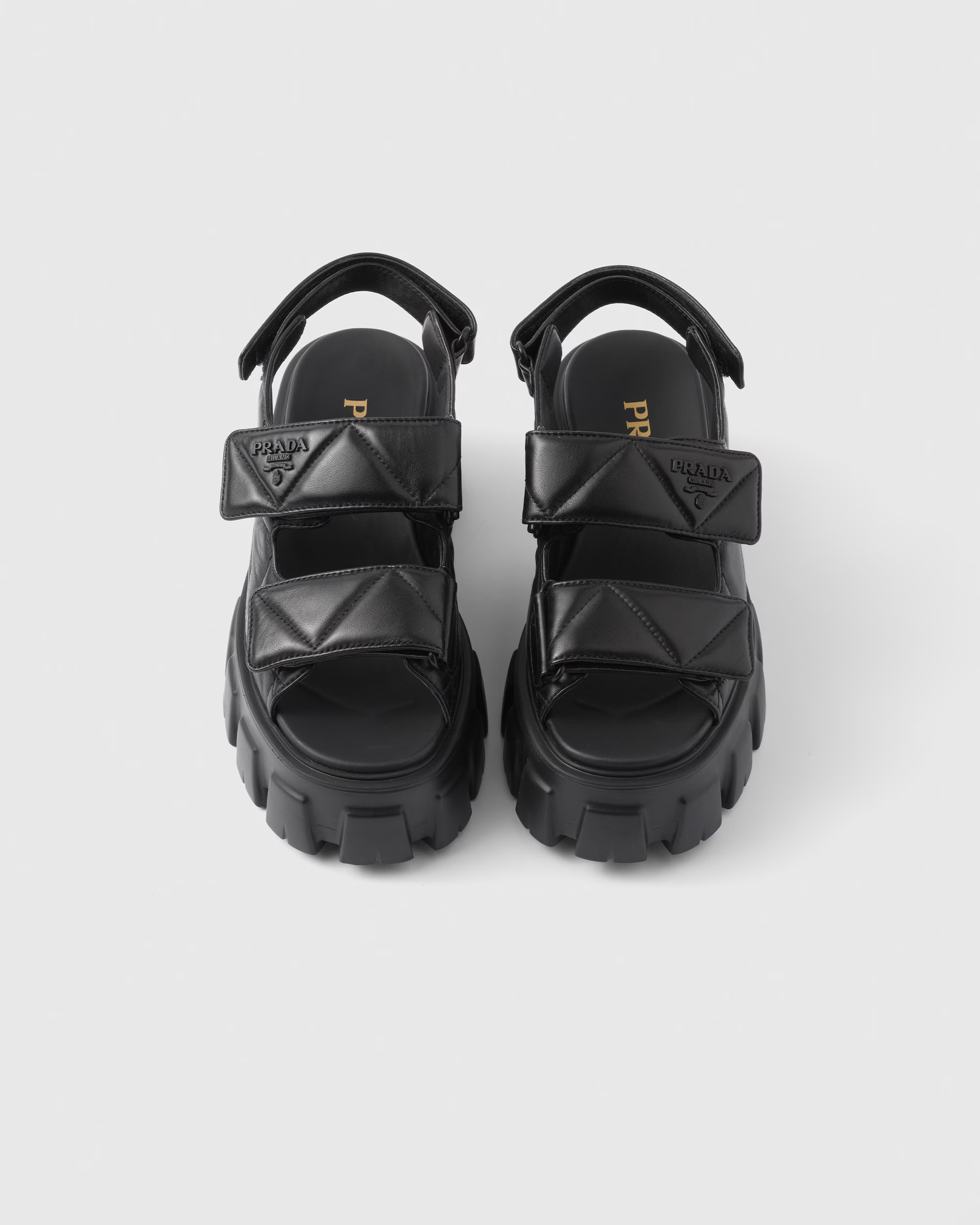 Prada - Monolith Nappa Leather Sandals