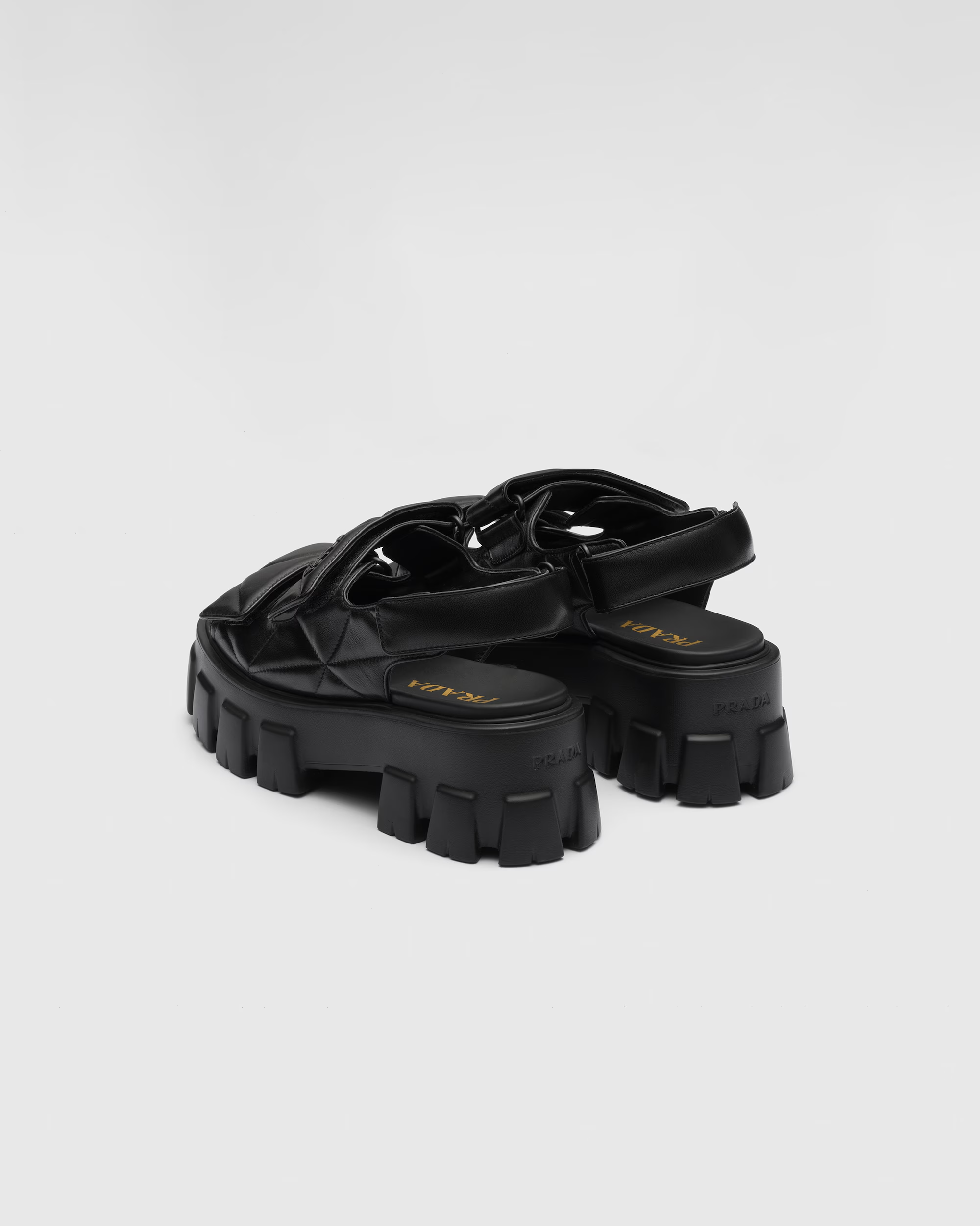 Prada - Monolith Nappa Leather Sandals