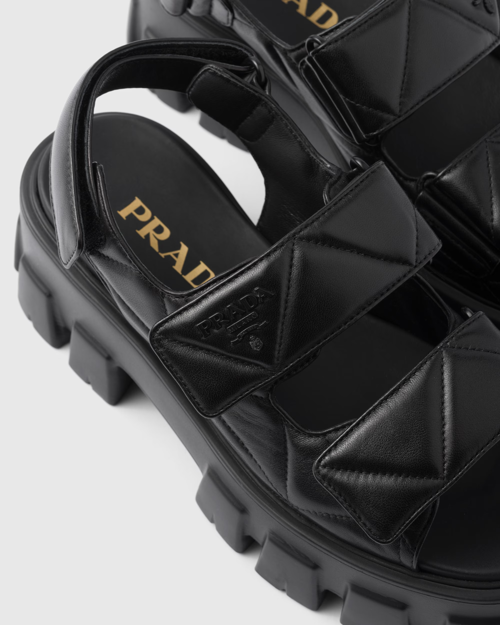 Prada - Monolith Nappa Leather Sandals