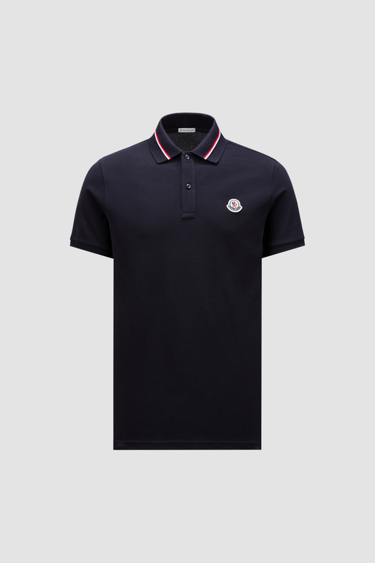 Moncler - Logo-Appliqué Cotton Polo Shirt with Collar Detail