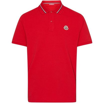 Moncler - Logo-Appliqué Cotton Polo Shirt with Collar Detail