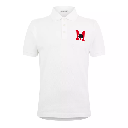 Moncler - Embroidered Monogram Polo Shirt