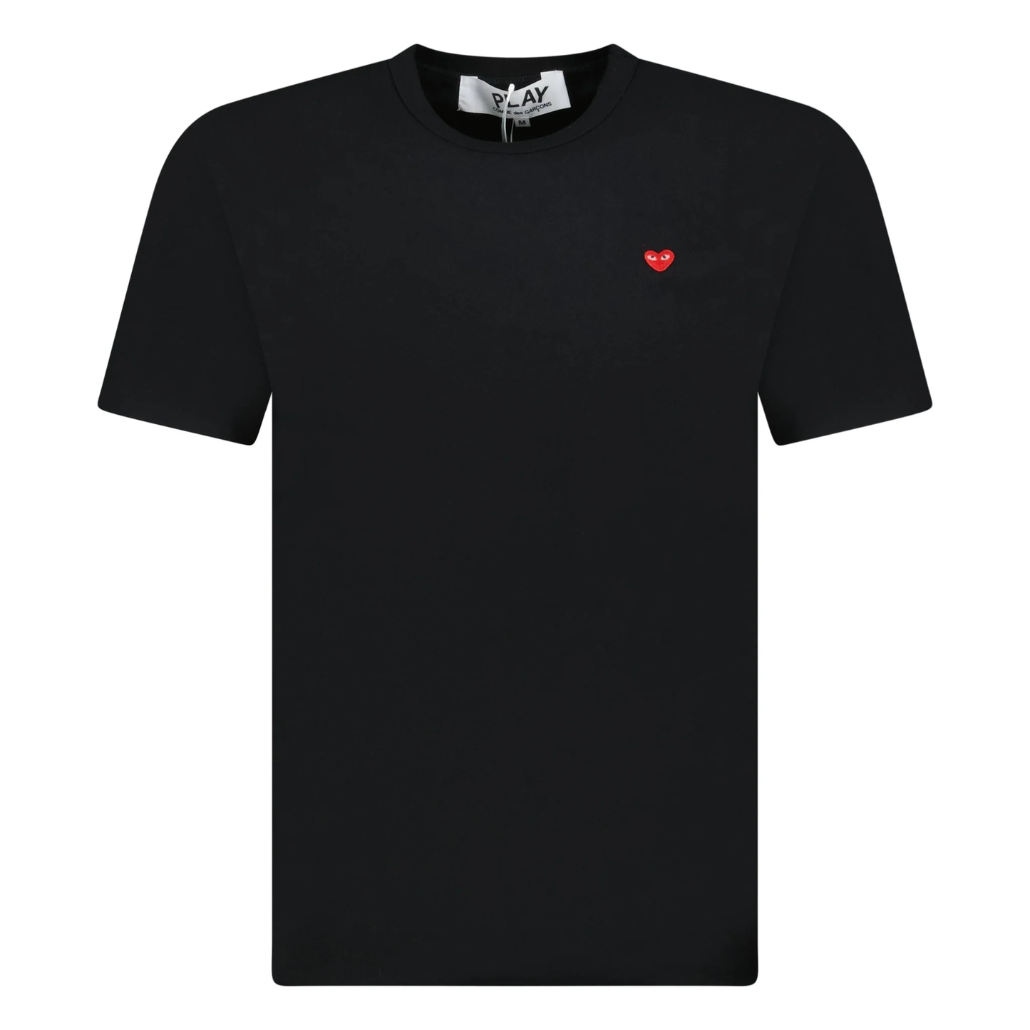 CDG - T-Shirt with Small Red Heart