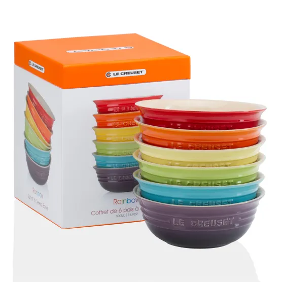 Le Creuset - Set of 6 Bowls 500ml