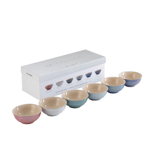 Le Creuset - Metallics Mini Bowls Set Of Six 180ml
